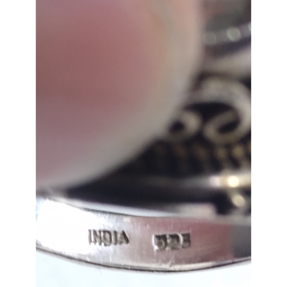 Sterling Silver Ring with Green Amethyst G… - Picture 4 of 5